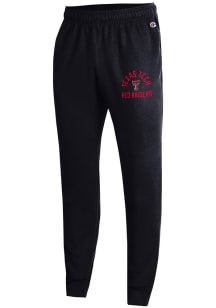 Champion Texas Tech Red Raiders Mens Black Powerblend Jogger Sweatpants