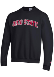 Champion Ohio State Buckeyes Mens Black Powerblend Series Long Sleeve Crew Sweatshirt