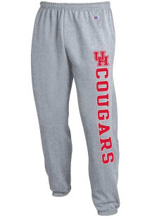 Champion Houston Cougars Mens Grey Banded Bottom Sweatpants