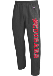 Champion Houston Cougars Mens Charcoal Open Bottom Sweatpants