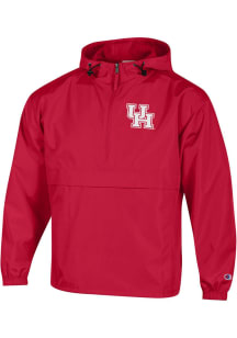 Champion Houston Cougars Mens Red Logo Packable Light Weight Jacket
