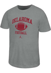 Nike Oklahoma Sooners Youth Grey No 1 Football Short Sleeve T-Shirt