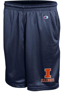 Champion Illinois Fighting Illini Mens Navy Blue Mesh Shorts