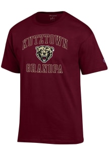 Champion Kutztown University Maroon Grandpa Number One Short Sleeve T Shirt