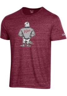 Champion Saint Josephs Hawks Red Triblend Logo Short Sleeve Fashion T Shirt