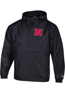 Champion Nebraska Cornhuskers Mens Black Primary Logo Light Weight Jacket