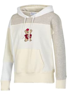 Champion Cincinnati Bearcats Womens Oatmeal Patchwork Hooded Sweatshirt