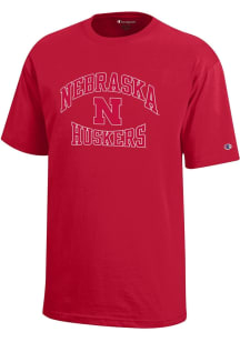 Champion Nebraska Cornhuskers Youth Red No 1 Short Sleeve T-Shirt
