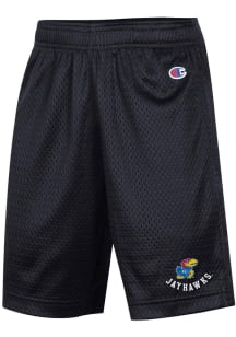 Champion Kansas Jayhawks Youth Black Primary Logo Shorts