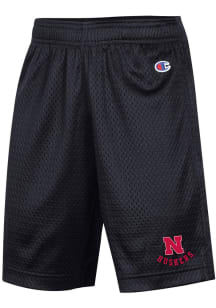 Champion Nebraska Cornhuskers Youth Black Primary Logo Shorts
