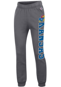 Champion Kansas Jayhawks Youth Grey Primary Logo Sweatpants