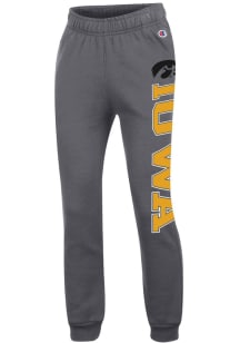 Champion Iowa Hawkeyes Youth Grey Primary Logo Sweatpants