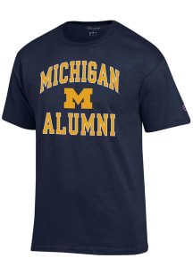 Champion Michigan Wolverines Blue ARCH LOGO ALUMNI Short Sleeve T Shirt