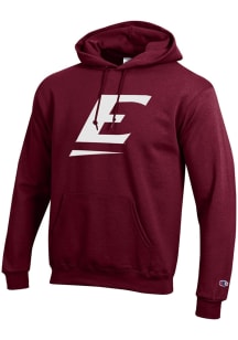 Champion Eastern Kentucky Colonels Mens Maroon PRIMARY LOGO Long Sleeve Hoodie