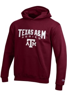 Champion Texas A&M Aggies Youth Maroon NO 1 Long Sleeve Hoodie