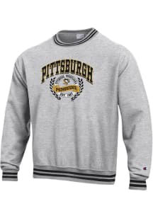 Champion Pittsburgh Penguins Mens Grey REVERSE WEAVE Long Sleeve Crew Sweatshirt