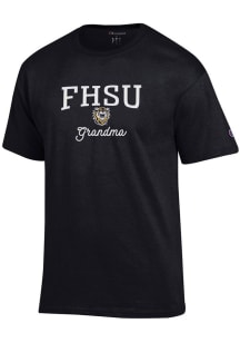 Champion Fort Hays State Tigers Womens Black Grandma Short Sleeve T-Shirt