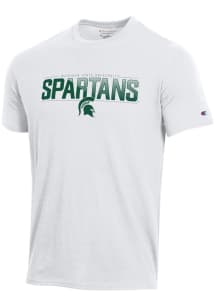 Champion Michigan State Spartans White Stadium Design Short Sleeve T Shirt