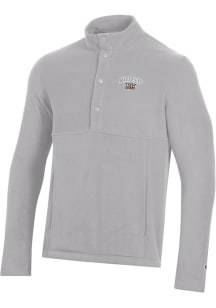 Champion Kansas City Mavericks Mens Grey Explorer Long Sleeve Qtr Zip Pullover