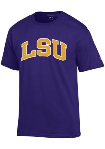 Champion LSU Tigers Purple Arch Name Short Sleeve T Shirt