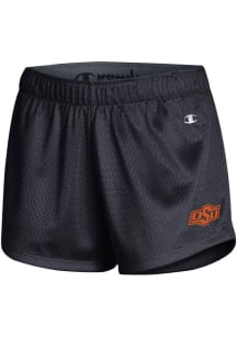 Champion Oklahoma State Cowboys Womens Black Mesh Shorts