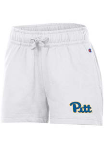 Champion Pitt Panthers Womens White Powerblend Shorts