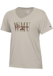 Champion Western Michigan Broncos Womens Ivory Core Short Sleeve T-Shirt