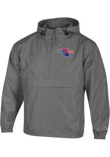 Champion Louisiana Tech Bulldogs Mens Grey Primary Logo Light Weight Jacket