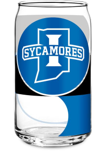 Indiana State Sycamores Glass Pint Glass - White