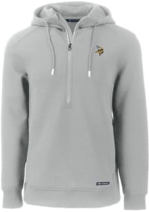 Cutter and Buck Minnesota Vikings Mens Grey Roam Hood