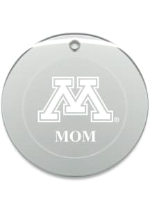 Minnesota Golden Gophers Mom Round Ornament - White