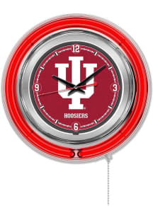 Indiana Hoosiers Double Neon Wall Clock
