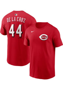 Elly De La Cruz Cincinnati Reds Red Home Short Sleeve Player T Shirt