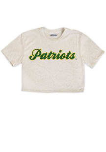 Where I’m From George Mason University Womens Oatmeal Patriots Script Short Sleeve T-Shirt
