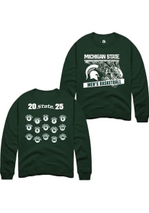 Rally  Michigan State Spartans Mens Green NIL Full Roster Player Crew