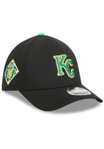 New Era Kansas City Royals Mens Black 2026 St Patrick's Day 39THIRTY M-Crown Flex Hat