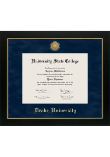 Drake Bulldogs Medallion Manchester Diploma Frame - Navy Blue