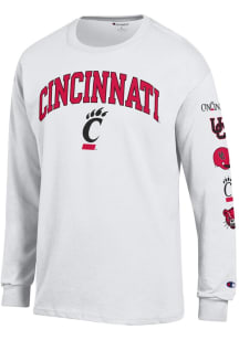 Champion Cincinnati Bearcats White Evolution Long Sleeve T Shirt