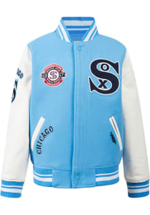 Pro Standard Chicago White Sox Youth Light Blue Retro Classics Heavy Weight Jacket