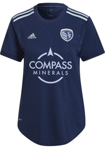 Adidas Sporting Kansas City Womens Blue 23/24 AWAY REPLICA Soccer Jersey