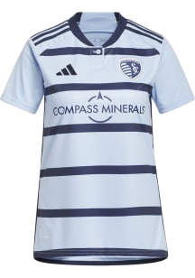 Adidas Sporting Kansas City Womens Blue 23/24 Home Replica Soccer Jersey