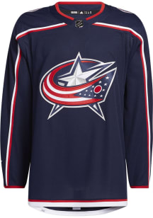 Adidas  Columbus Blue Jackets Mens Navy Blue Primegreen Hockey Jersey