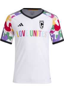 Adidas Columbus Crew Mens White PRIDE PRE MATCH Pre-match Jersey