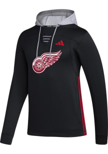 Adidas Detroit Red Wings Mens Black Refresh Hood