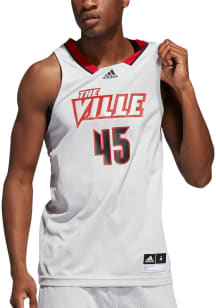 Adidas Louisville Cardinals Grey Swingman Jersey