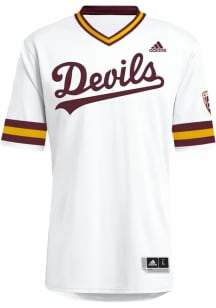 Adidas Arizona State Sun Devils Mens White Script Baseball Baseball Jersey