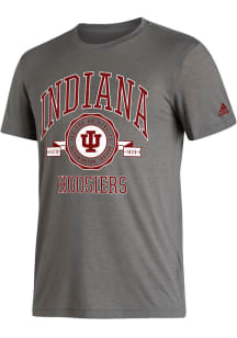 Adidas Indiana Hoosiers Grey Quad Legend Short Sleeve T Shirt