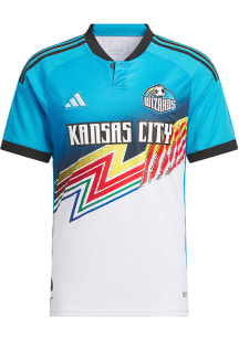 Sporting Kansas City Mens Adidas Authentic Soccer Third Jersey - White