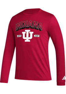 Adidas Indiana Hoosiers Crimson Locker Mighty Mascot Long Sleeve T-Shirt