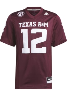 Adidas Texas A&M Aggies Maroon Premier Football Jersey